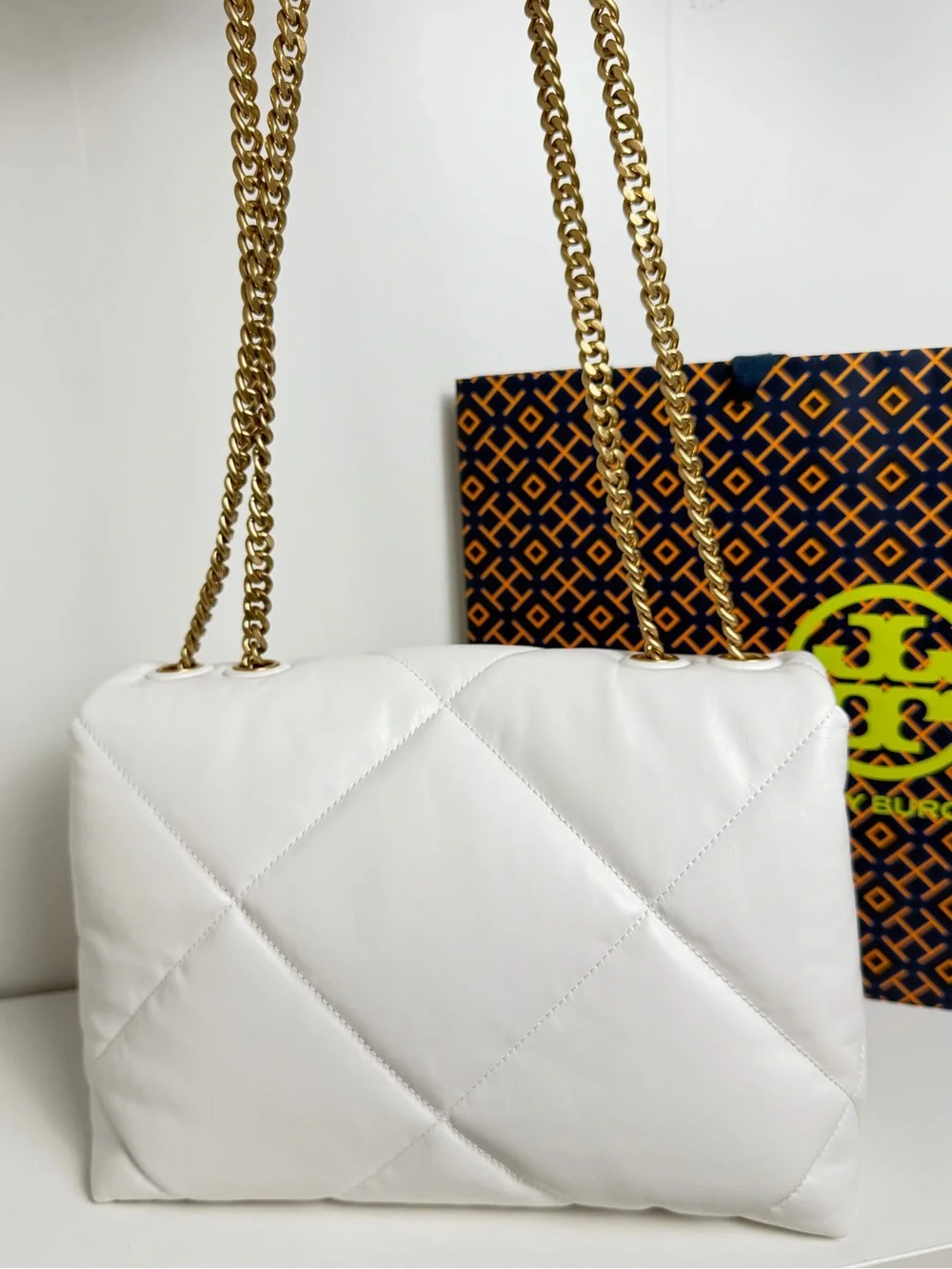 NWT Tory Burch Kira Diamond Quilt Convertible Shoulder Bag